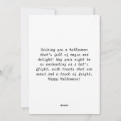 こうもり不気味キャンディ、水彩、ハロウィンお洒落ー シーズンカード (裏面)