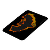 こうもり不気味ハロウィンフォトマグネット |ブラックテーマ マグネット (左側)