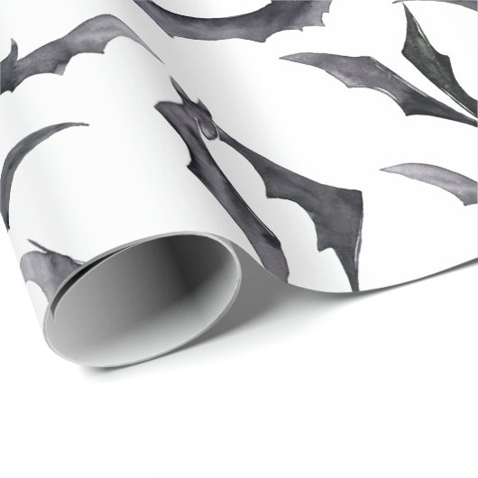 こうもり不気味ハロウィーンギフト包装紙 ラッピングペーパー (ロールコーナー)