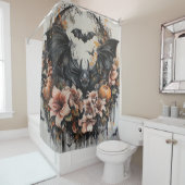 こうもり不気味ハロウィーンシャワーカーテン シャワーカーテン (インサイチュ)