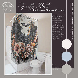 こうもり不気味ハロウィーンシャワーカーテン シャワーカーテン