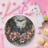 こうもり不気味ハロウィーン紙プレート ペーパープレート (パーティー)