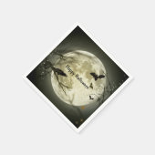 こうもり不気味ハロウィーン スタンダードカクテルナプキン (角)