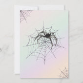 こうもり不気味パステルハロウィンバースデーパーティー 招待状 (裏面)