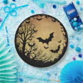 こうもり不気味ムーン ペーパープレート (パーティー)