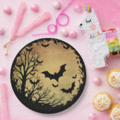 こうもり不気味ムーン ペーパープレート (パーティー)