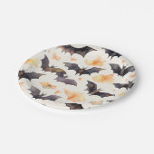 こうもり不気味紅葉ハロウィーン ペーパープレート (アングル)