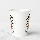 こうもり付きジャック・オ・ランタンのハウル・オ・ウィーンパグ 紙コップ (左)