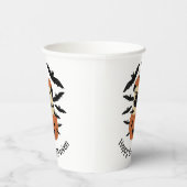 こうもり付きジャック・オ・ランタンのハウル・オ・ウィーンパグ 紙コップ (右)