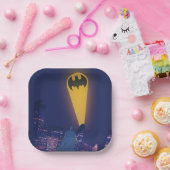 こうもり信号オーバーGotham ペーパープレート (パーティー)