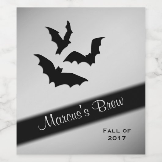 こうもり個人 ワインラベル (シングルラベル)