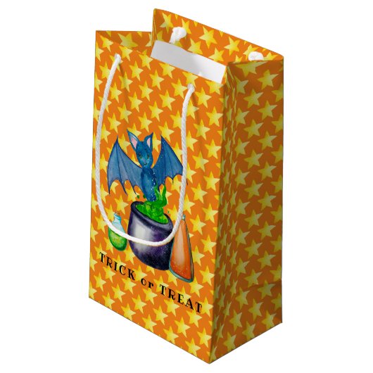 こうもり及び泡立ち釜抱き枕 スモールペーパーバッグ (裏面アングル)