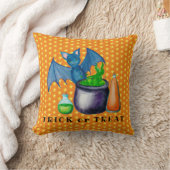 こうもり及び泡立ち釜装飾用クッション クッション (ブランケット)