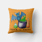 こうもり及び泡立ち釜装飾用クッション クッション (裏面)