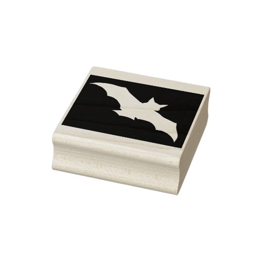 こうもり反転シルエットアートスタンプ ラバースタンプ (スタンプ)