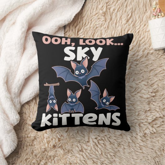 こうもり好きのスカイキッテンズファン クッション (ブランケット)