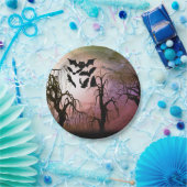 こうもり幽霊のよく出るの森 ペーパープレート (パーティー)