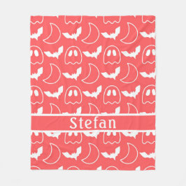 こうもり幽霊サンゴフリースブランケット フリースブランケット