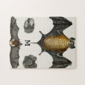 こうもり愛好家への贈り物のパーソナライズ ジグソーパズル (横)