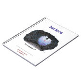 こうもり愛/動物愛ノート ノートブック (左側)