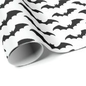 こうもり折り返し紙-白の背景 ラッピングペーパー (ロールコーナー)