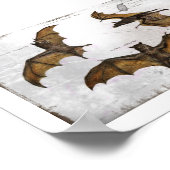 こうもり教育プレート ポスター (角)