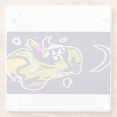 こうもり星 ガラスコースター (裏面)