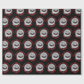 こうもり月ハッピーバースデー紙 ラッピングペーパー (フラット)