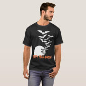 こうもり月明かりのTシャツ Tシャツ (正面フル)