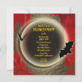 こうもり月血ハローウィンパーティ 招待状 (裏面)