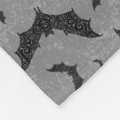 こうもり渦巻形の群 フリースブランケット (角)