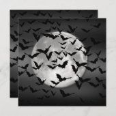 こうもり満月 招待状 (正面/裏面)