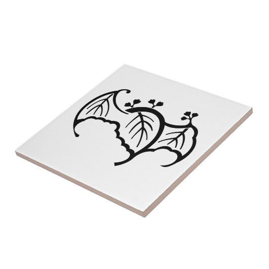 こうもり状桐 タイル (側面)