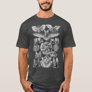こうもり科学イラストレーションスケッチ生物学Art H Tシャツ