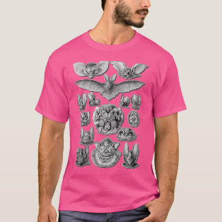 こうもり科学イラストレーションスケッチ生物学Art H Tシャツ