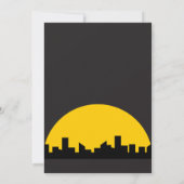 こうもり編集可能招待状、スーパーヒーロー誕生日招待状 招待状 (裏面)