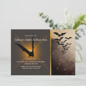 こうもり群のホタルは夜空の大人ハロウィーン 招待状 (スタンド正面)