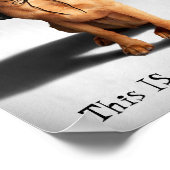 こうもり翼付き犬 ポスター (角)