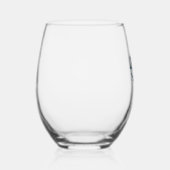 こうもり翼猫怖いハロウィーン満月 ステムなしワイングラス (右)