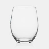 こうもり翼猫怖いハロウィーン満月 ステムなしワイングラス (左)