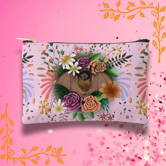 こうもり花フローラ植物学 アクセサリーポーチ