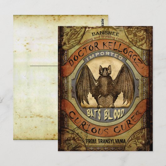 こうもり血 ポストカード (正面/裏面)