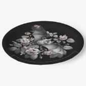 こうもり飛んでいるハロウィーン ペーパープレート (アングル)