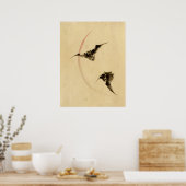 こうもり飛んでいる1840 ポスター (キッチン)