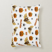 こうもり、かぼちゃ及びスパイダーパターン アクセントクッション (正面(垂直))