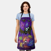 こうもり エプロン (着用した状態)