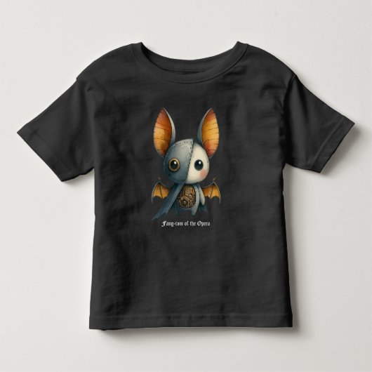 こうもり – オペラの牙音カスタム声 トドラーTシャツ (正面)
