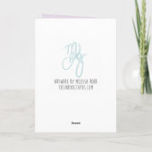 こうもり&カルドロンハロウィンカード カード (裏面)