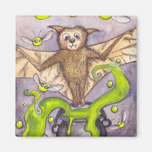 こうもり&カルドロン磁石 マグネット (正面)