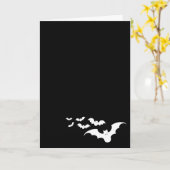 こうもり カード (黄色い花)